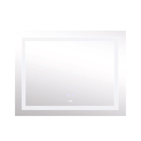 Дзеркало Lidz Kubis 1000х800 з LED-підсвічуванням Touch, з антизапотіванням, з диммером, рег. яскравості SD00052335 фото