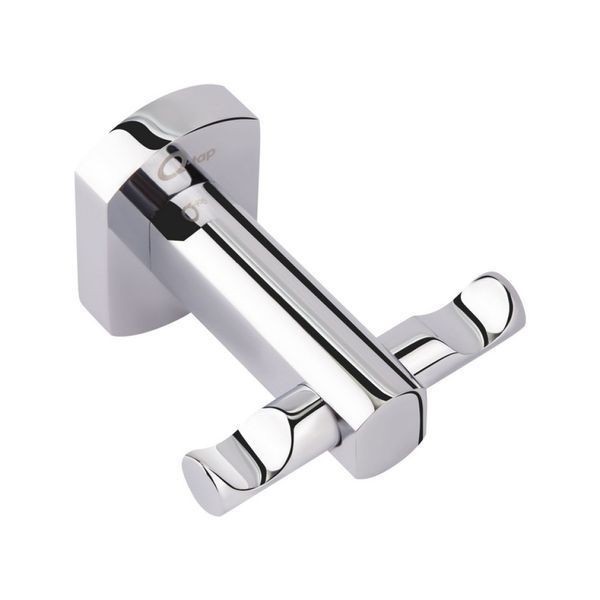 Гачок Qtap Liberty подвійний QTLIBCRM1154 Chrome, настінний, латунь, глянцева поверхня SD00031274 фото