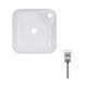 Комплект Qtap Stork: Раковина накладна квадратна 430x430x120 мм White + Донний клапан PU02 SD00053442 фото 1