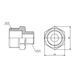 Ніпель редукційний SD Forte 1/2"х1/4" SF359156 SD00002587 фото 2