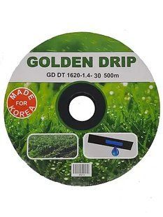 Капельная лента 8 mil шаг 15 см бухта 500 метров эмитерная GOLDEN DRIP КСГД00006 фото