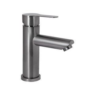 Змішувач для раковини Brinex Pure 001F низький Graphite BRIPUR001FGRP SD00053171 фото