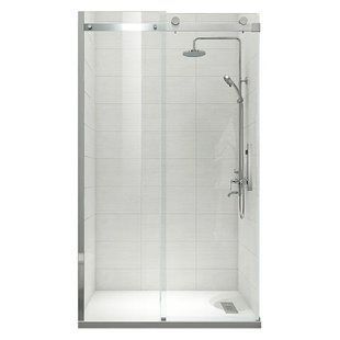 Двері в нішу Koer SR SD01 140x200 см з прозорим склом 8 мм, хром (KR5380) KR5380 фото