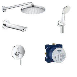 Душова система прихованого монтажу Grohe Essence Tempesta 250, хром, для ванни, одноручна (26416SC5) 26416SC5 фото