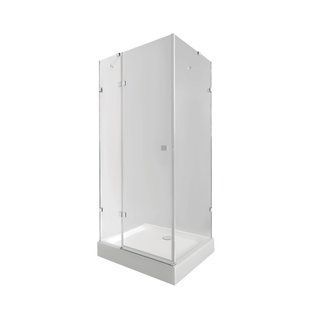 Набір Qtap душова кабіна Capricorn CRM1099SC6 Clear 2020x900x900 мм + піддон Tern 309912C 90x90x12 см з сифоном SD00048932 фото