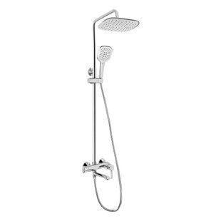 Душевая система универсальная Qtap Grand на три потребителя (с изливом) QTGRACRM1004 Chrome, хромированная, латунь SD00039604 фото