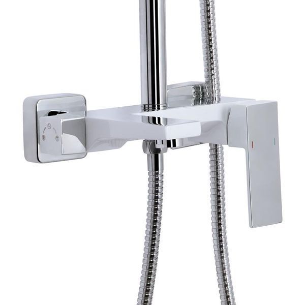 Душова система універсальна Qtap Gemini на три споживача (з виливом) QTGEM111CRW45687 Chrome/White SD00051811 фото