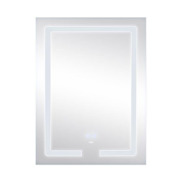 Дзеркало Lidz Kubis 600х800 з LED-підсвічуванням Touch, з антизапотіванням, з диммером, рег. яскравості LD78LF9376080 SD00052336 фото