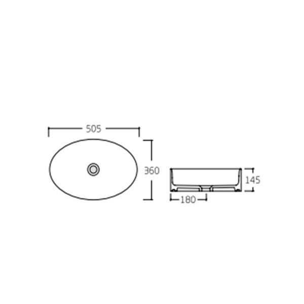 Раковина-чаша Qtap Kolibri 505x360x145 White QT10113054WN SD00052905 фото
