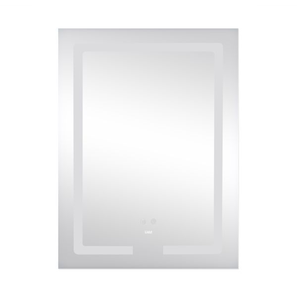 Дзеркало Lidz Kubis 600х800 з LED-підсвічуванням Touch, з антизапотіванням, з диммером, рег. яскравості LD78LF9376080 SD00052336 фото