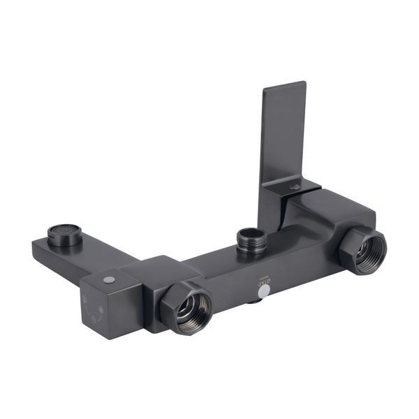Душова система універсальна Qtap Gemini на три споживачі (з виливом) QTGEM111GMB45688 Gunmetal Black PVD SD00051812 фото