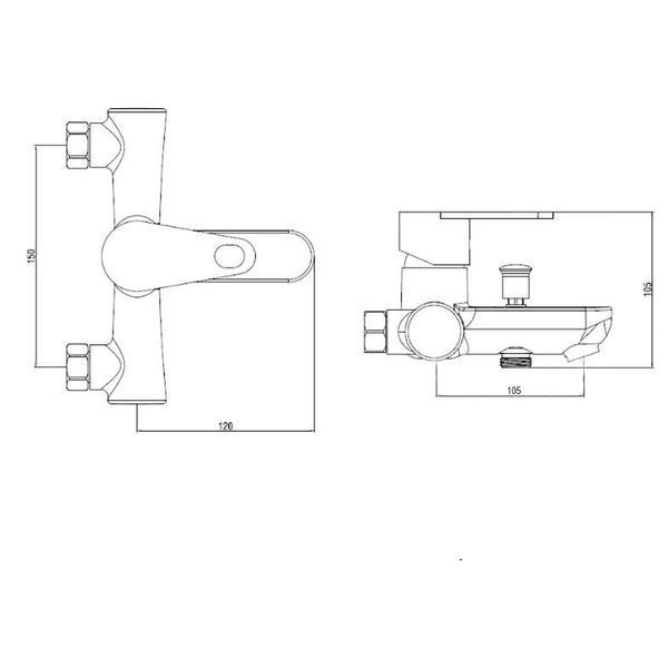 Змішувач для ванни Brinex 37W 006 SD00035700 фото