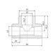 Трійник PPR Blue Ocean 63х25х63 редукційний SD00009220 фото 2