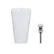 Комплект Qtap Tern: Раковина напольная моноблок 440х380х830 мм White + Донный клапан PU02O SD00053444 фото 6