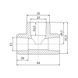 Трійник PPR Blue Ocean 63х25х63 редукційний SD00009220 фото 4