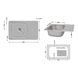 Кухонна мийка Lidz 6642 0,8 мм Micro Decor (LIDZ664208MICDEC) SD00038857 фото 2