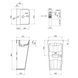 Комплект Qtap Tern: Раковина напольная моноблок 440х380х830 мм White + Донный клапан PU02O SD00053444 фото 1
