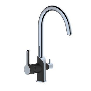 Змішувач для кухні Qtap Grand з підключенням для питної води QTGRA362CRB45669 Chrome/Black SD00051793 фото