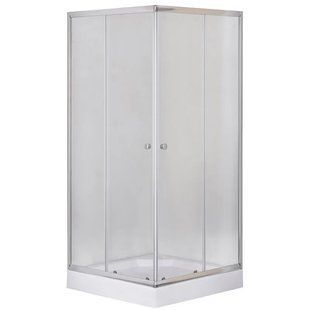 Душова кабіна Mixxus CUBIC SCT01 з низьким піддоном 90x90 см, матове скло 4мм, хром (MI6903) MI6903 фото