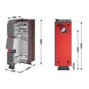 Котел твердопаливний сталевий Thermo Alliance Vulcan V 4.0 SF 27 SD00051325 фото