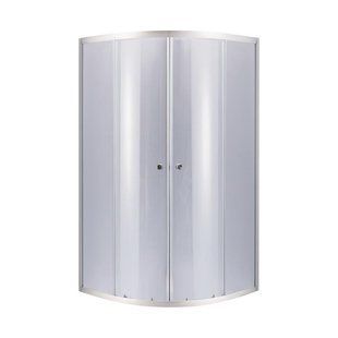 Душевая кабина Lidz Latwa SC90x90.SAT.LOW.GR, стекло тонированное 4 мм без поддона, форма четверть круга SD00047617 фото