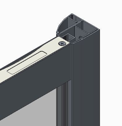 Бічна стінка для душової кабіни Koer SR SW05, 90x200 см, скло 6 мм, хром (KR5407) KR5407 фото