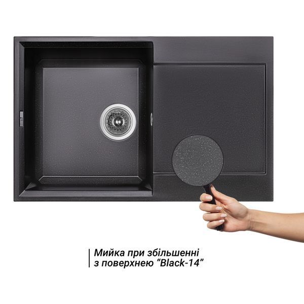 Кухонна мийка Lidz 790x495/230 BLM-14 (LIDZBLM14790495230) SD00043315 фото