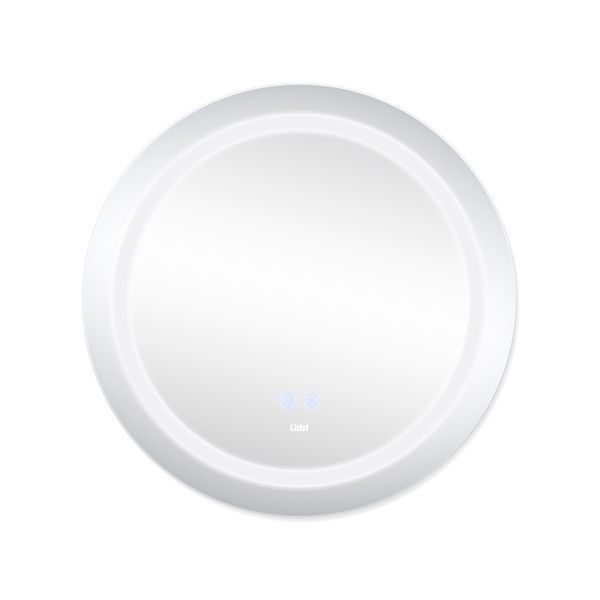 Дзеркало Lidz Aria R600 з LED-підсвічуванням Touch, з антизапотіванням, з димером, рег. яскравості, 600х600 LD78LR600 SD00052337 фото
