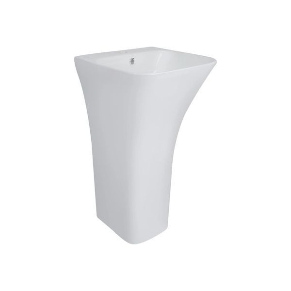 Комплект Qtap Crow: Раковина напольна моноблок 450x435x835 мм White + Донний клапан PU02O SD00053445 фото