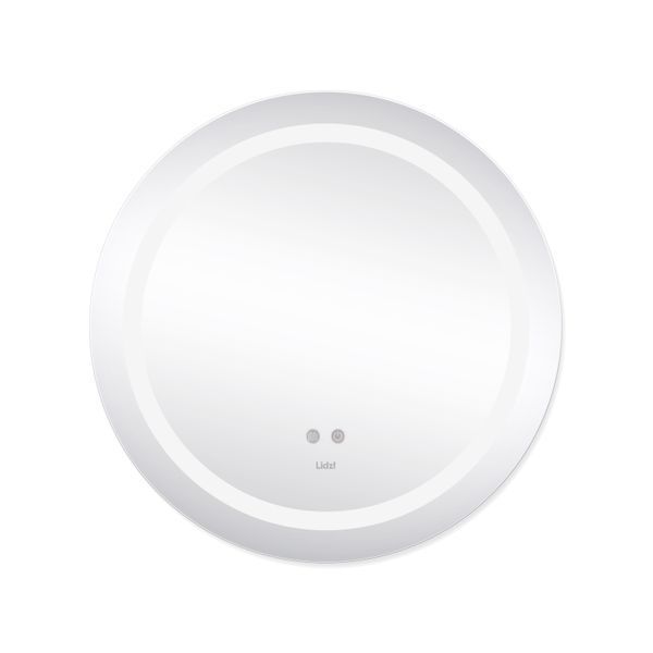 Дзеркало Lidz Aria R600 з LED-підсвічуванням Touch, з антизапотіванням, з димером, рег. яскравості, 600х600 LD78LR600 SD00052337 фото