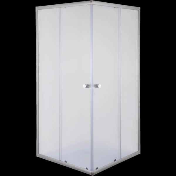 Душова кабіна Mixxus CUBIC SCT01 з низьким піддоном 90x90 см, матове скло 4мм, хром (MI6903) MI6903 фото