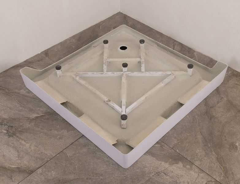 Душова кабіна Mixxus CUBIC SCT01 з низьким піддоном 90x90 см, матове скло 4мм, хром (MI6903) MI6903 фото