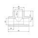 Трійник PPR Blue Ocean 63х32х63 редукційний SD00009221 фото 2