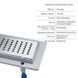 QT Душевая кабина PRESTO CRM1099SP5, квадрат, 90x90, стекло 5мм Pear + QT Dry FA304-700 Линейный трап, акционный набор SD00050852 фото 6