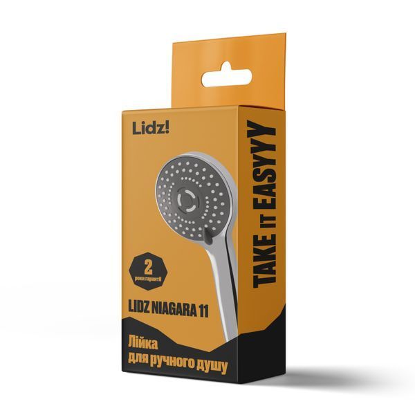 Лейка для ручного душа Lidz Niagara 11 98 мм округлая LDNIA11CRM35464 Chrome, 3 режима струи, ABS пластик SD00041568 фото