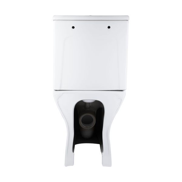 Унітаз підлоговий Qtap Aries Rimless безобідковий з сидінням Soft-close WHITE QT03228302W, з горизонтальним випуском SD00052628 фото
