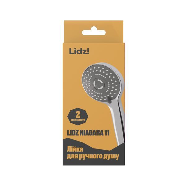 Лейка для ручного душа Lidz Niagara 11 98 мм округлая LDNIA11CRM35464 Chrome, 3 режима струи, ABS пластик SD00041568 фото