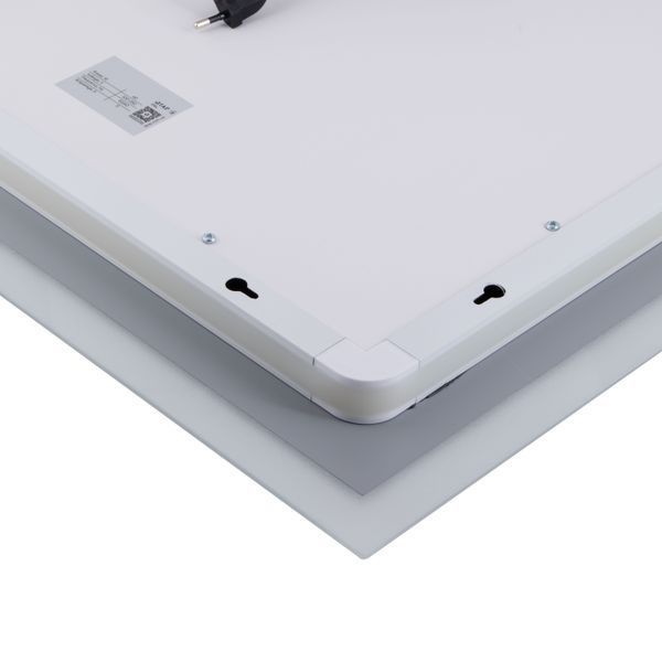 Дзеркало Qtap Mideya Classic 600х800 з LED-підсвічуванням Touch, з антизапітнінням, годинником, диммером, рег. яскравості QT2078F6151W SD00052312 фото