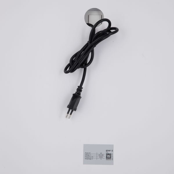 Дзеркало Qtap Mideya Classic 600х800 з LED-підсвічуванням Touch, з антизапітнінням, годинником, диммером, рег. яскравості QT2078F6151W SD00052312 фото