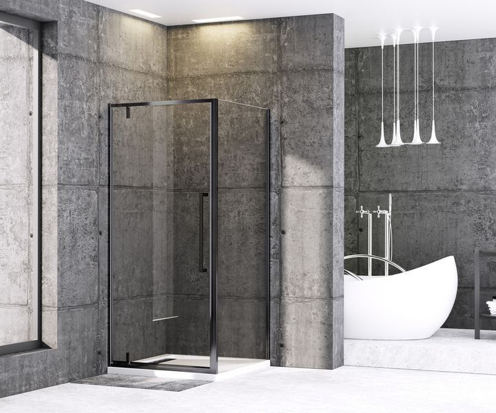 Душова кабіна без піддону Mixxus Premium BEVEL SC01-90x90, чорне скло 6мм (MI6864) MI6864 фото