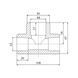 Трійник PPR Blue Ocean 63х40х63 редукційний SD00009222 фото 2
