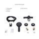 Комплект змішувачів для ванної кімнати Lidz Latwa 001Black+Lidz Latwa 006Black+Lidz Latwa 005Black+Lidz Latwa, 4 в 1, чорний колір SD00053698 фото 10