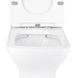 Унітаз підлоговий Qtap Aries Rimless безобідковий з сидінням Soft-close WHITE QT03228302W, з горизонтальним випуском SD00052628 фото 8