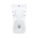 Унітаз підлоговий Qtap Aries Rimless безобідковий з сидінням Soft-close WHITE QT03228302W, з горизонтальним випуском SD00052628 фото 4