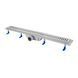 Трап Qtap Dry FA304-800 лінійний з сухим затвором та нержавіючою решіткою 800х73, для душу, з високою пропускною спроможністю SD00038748 фото 1
