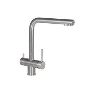 Смеситель для кухни Lidz Aria 020F1 (k35) LDARI020F1NKS43359 Nickel, однорычажный, поворотный излив SD00049482 фото