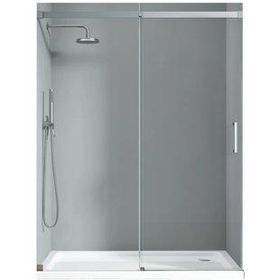 Двері в нішу Koer SR SD02, 120x200 см, прозоре скло 8 мм, хром, розсувна (KR5384) KR5384 фото