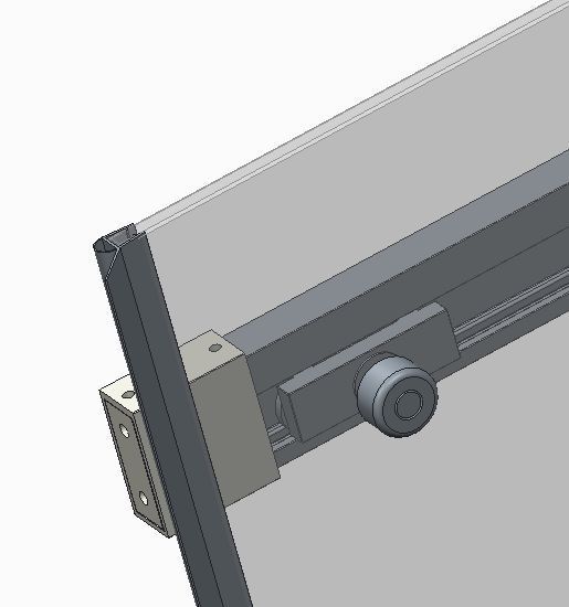 Двері в нішу Koer SR SD02, 120x200 см, прозоре скло 8 мм, хром, розсувна (KR5384) KR5384 фото