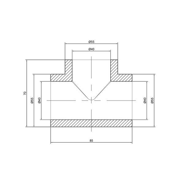 Трійник PPR Thermo Alliance 40 SD00029353 фото