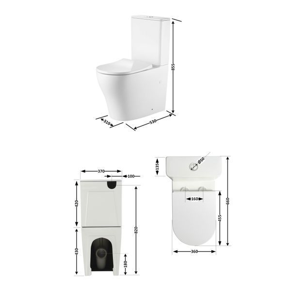 Унітаз підлоговий Qtap Virgo Ultra Quiet безобідковий з сидінням Soft-Close WHITE QT18226092AW, 27 років гарантії SD00052581 фото